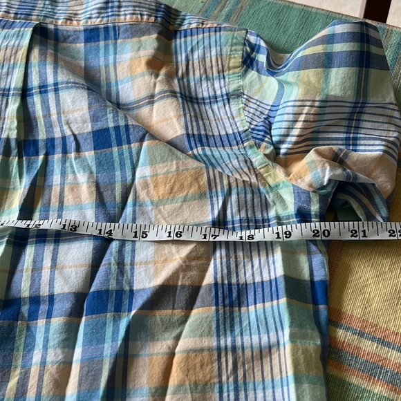 Brooks Brothers Mens button down shirt plaid checkered blue size S short sleeves - Picture 14 of 14